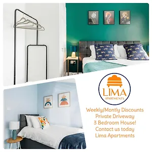  Apartment Weekly Monthly Deal-4 Beds-large House-driveway By Lima Ltd